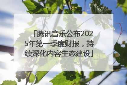 腾讯音乐公布2025年第一季度财报，持续深化内容生态建设