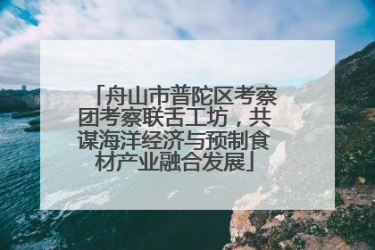 舟山市普陀区考察团考察联舌工坊，共谋海洋经济与预制食材产业融合发展