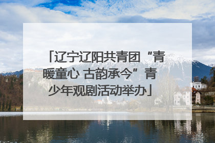 辽宁辽阳共青团“青暖童心 古韵承今”青少年观剧活动举办