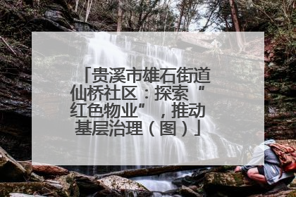 贵溪市雄石街道仙桥社区：探索“红色物业”，推动基层治理（图）