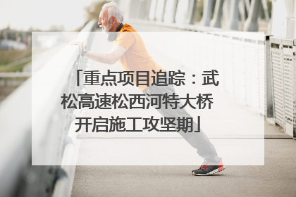 重点项目追踪：武松高速松西河特大桥开启施工攻坚期