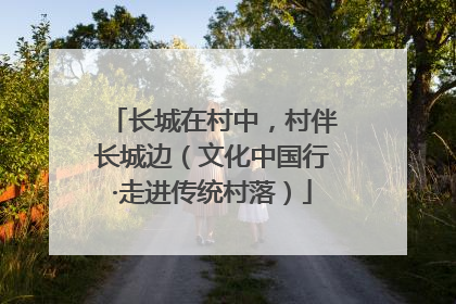 长城在村中，村伴长城边（文化中国行·走进传统村落）