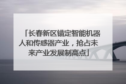 长春新区锚定智能机器人和传感器产业，抢占未来产业发展制高点