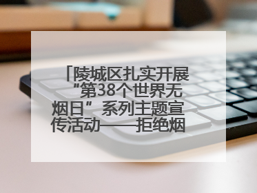 陵城区扎实开展“第38个世界无烟日”系列主题宣传活动——拒绝烟草诱惑 对第一支烟说不