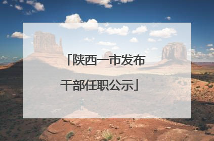 陕西一市发布干部任职公示