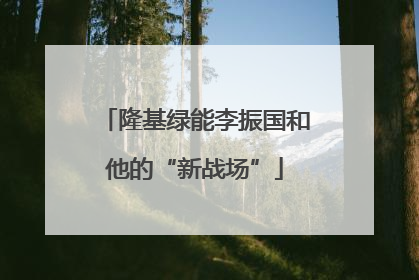 隆基绿能李振国和他的“新战场”