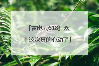 雷电云618狂欢！这次真的心动了