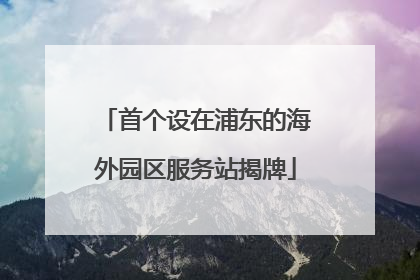首个设在浦东的海外园区服务站揭牌