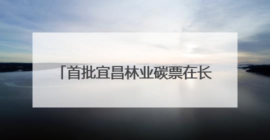 首批宜昌林业碳票在长阳正式签发 14.38万吨林业碳票上市