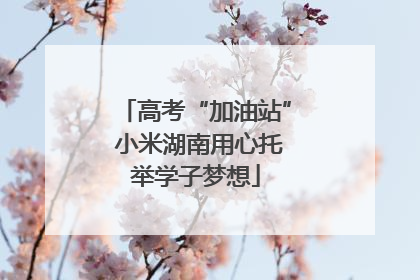 高考“加油站” 小米湖南用心托举学子梦想