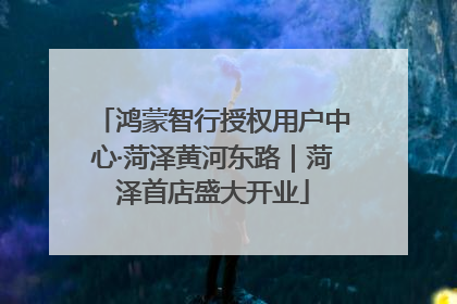 鸿蒙智行授权用户中心·菏泽黄河东路｜菏泽首店盛大开业