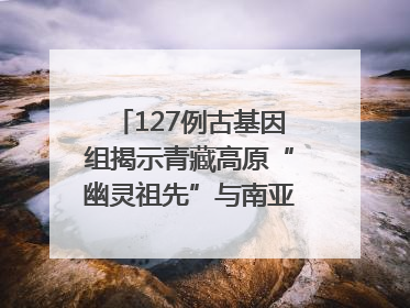 127例古基因组揭示青藏高原“幽灵祖先”与南亚语系族群遗传起源｜封面科考队