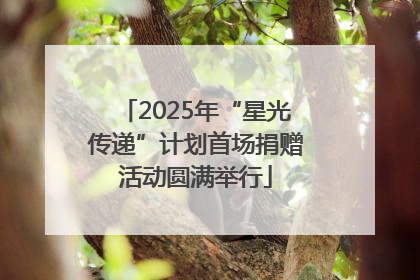 2025年“星光传递”计划首场捐赠活动圆满举行
