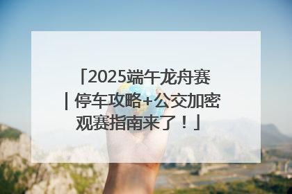 2025端午龙舟赛｜停车攻略+公交加密 观赛指南来了！