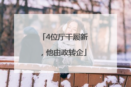 4位厅干履新，他由政转企