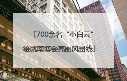 700余名“小白云”绘就南博会亮丽风景线